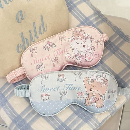 Soft silk eye mask