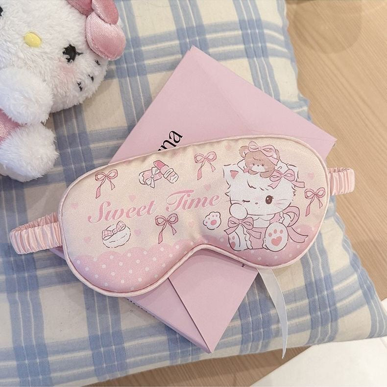 Soft silk eye mask