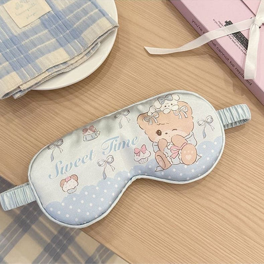 Soft silk eye mask