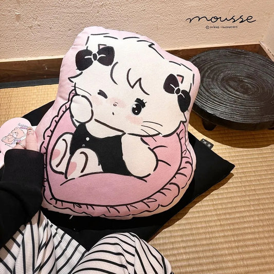 Black color series throw pillows